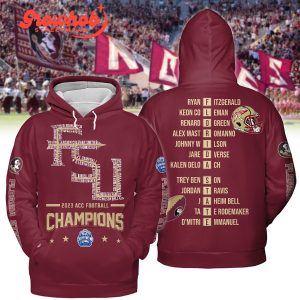 Florida State Seminoles FSU 2023 ACC Football Champions Red Version Hoodie Shirts