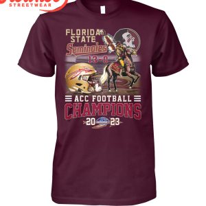 Florida State Seminoles Osceola Renegade 2023 ACC Football Champions T-Shirt