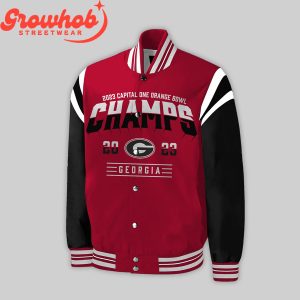 Georgia Bulldogs Capital One Orange Bowl Champions 2024 Baseball Jacket