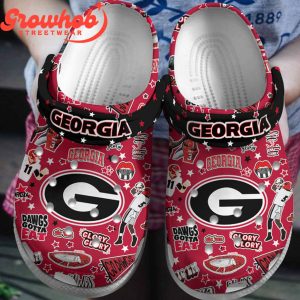 Georgia Bulldogs Go Dawgs Crocs Clogs Red Version