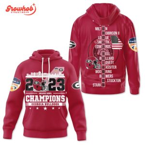 Georgia Bulldogs Orange Bowl Champions 2023 Red Design Hoodie Shirts