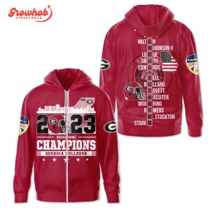 Georgia Bulldogs Orange Bowl Champions 2023 Red Design Hoodie Shirts