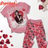 George Strait Valentine Love Me Fleece Pajamas Set Pink Design