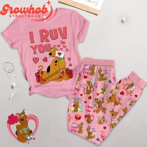 Scooby-Doo I Ruv You Valentine Fleece Pajamas Set