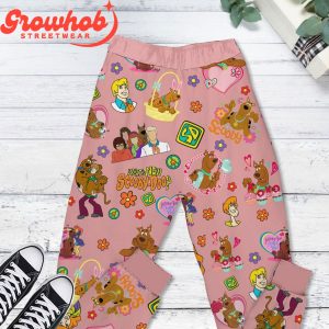 Scooby-Doo No Mystery To Love Fleece Pajamas Set Peach
