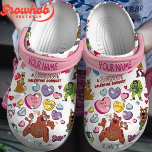 Scooby-Doo Valentine Bouquet Crocs Clogs