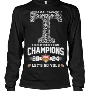 Tennessee Volunteers 2024 Cheez-it Citrus Bowl Champions Let’s Go Vols T-Shirt