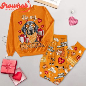 Tennessee Volunteers Be My Volentine Valentine Fleece Pajamas Set Long Sleeve