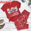 Wisconsin Badgers I Love Coffee Fleece Pajamas Set