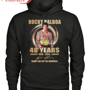 Rocky Balboa Sylvester Stallone 48 Years Of Memories T-Shirt