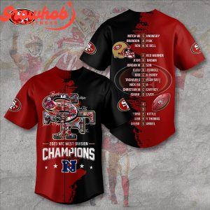 San Francisco 49ers NFC West Champs Back2back Baseball Jersey
