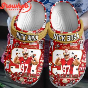 San Francisco 49ers Nick Bosa Fan Crocs Clogs