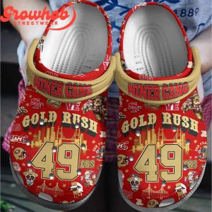 San Francisco 49ers Niner Gang Gold Rush Crocs Clogs